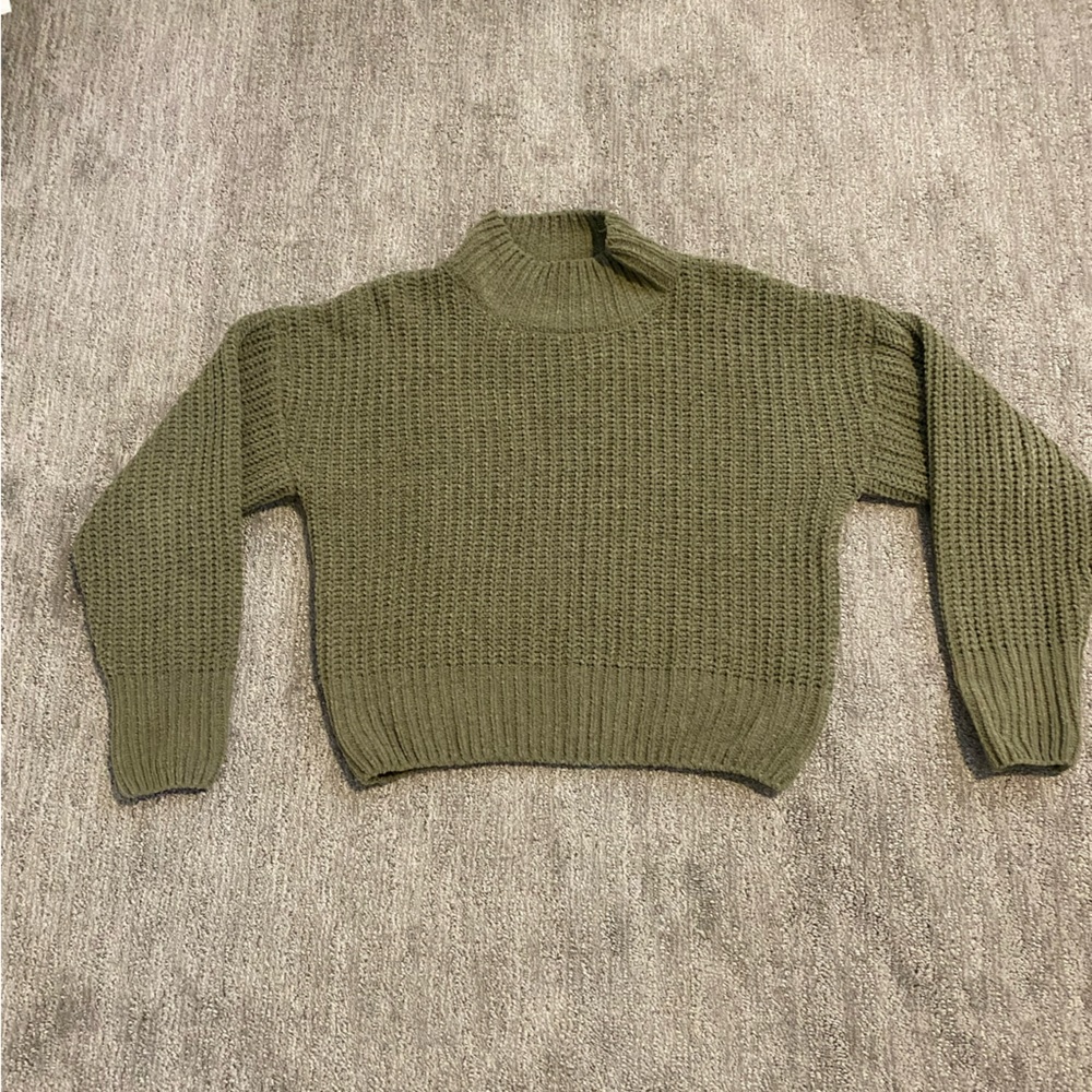 Olive Green Chenille Sweater